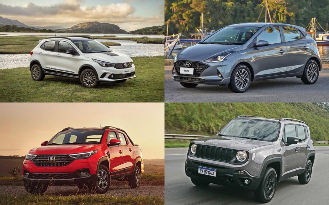 Top 5 carros mais vendidos no primeiro semestre de 2021